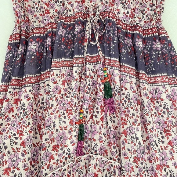 Floral Midi Dress in Pink and Purple - Picture 5 of 8